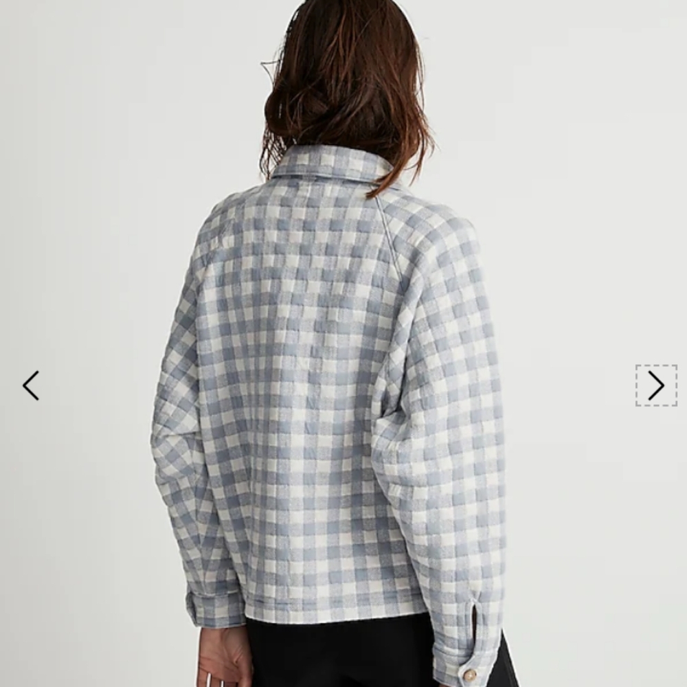 Madewell Gray Plaid Jacket - Picture 11 of 11